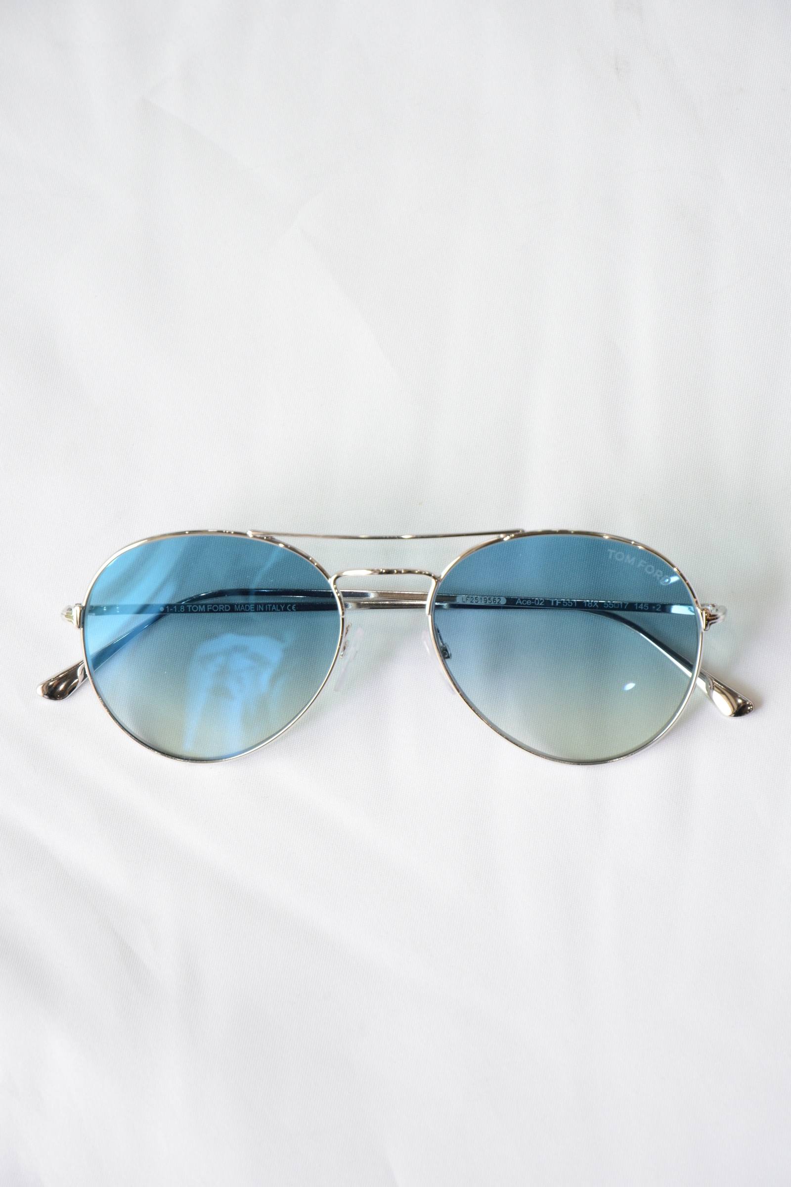 極美品 トムフォード サングラス Ace-02 TF551 18X ケース付き TOM