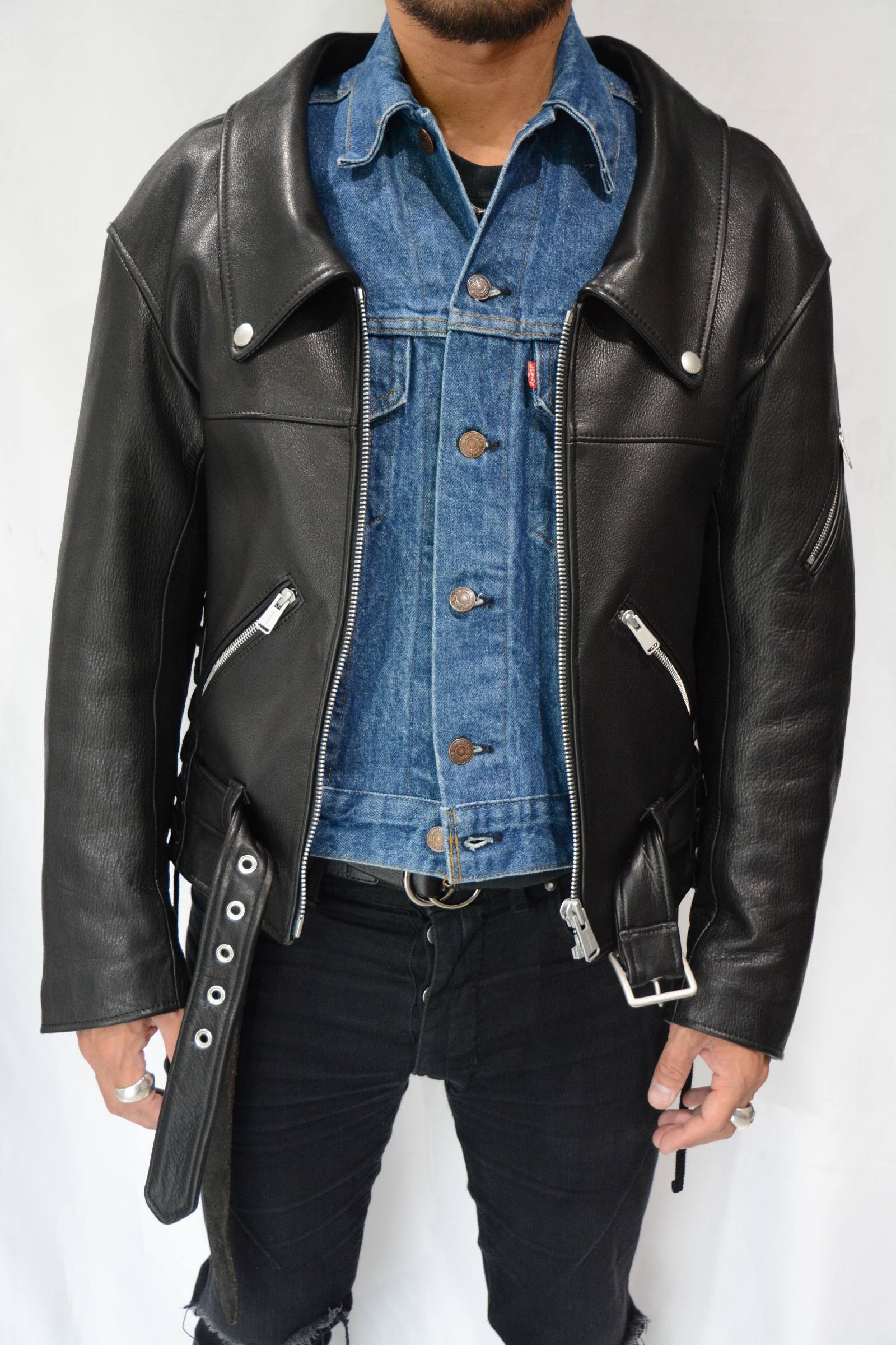 最終値下げ！！　FORSOMEONE ドッキングライダースジャケット 46 最終値下げ！！ FORSOMEONE ドッキングライダースジャケット 46 最終