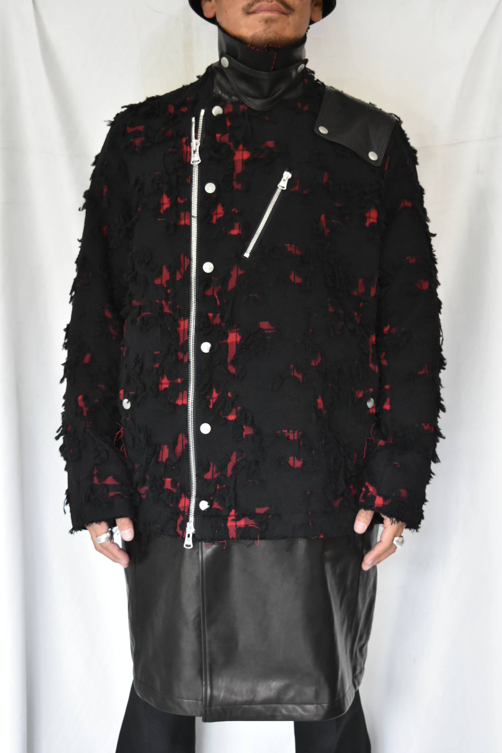 ISAMU KATAYAMA BACKLASH - チェックジャガード + ジャパンホース