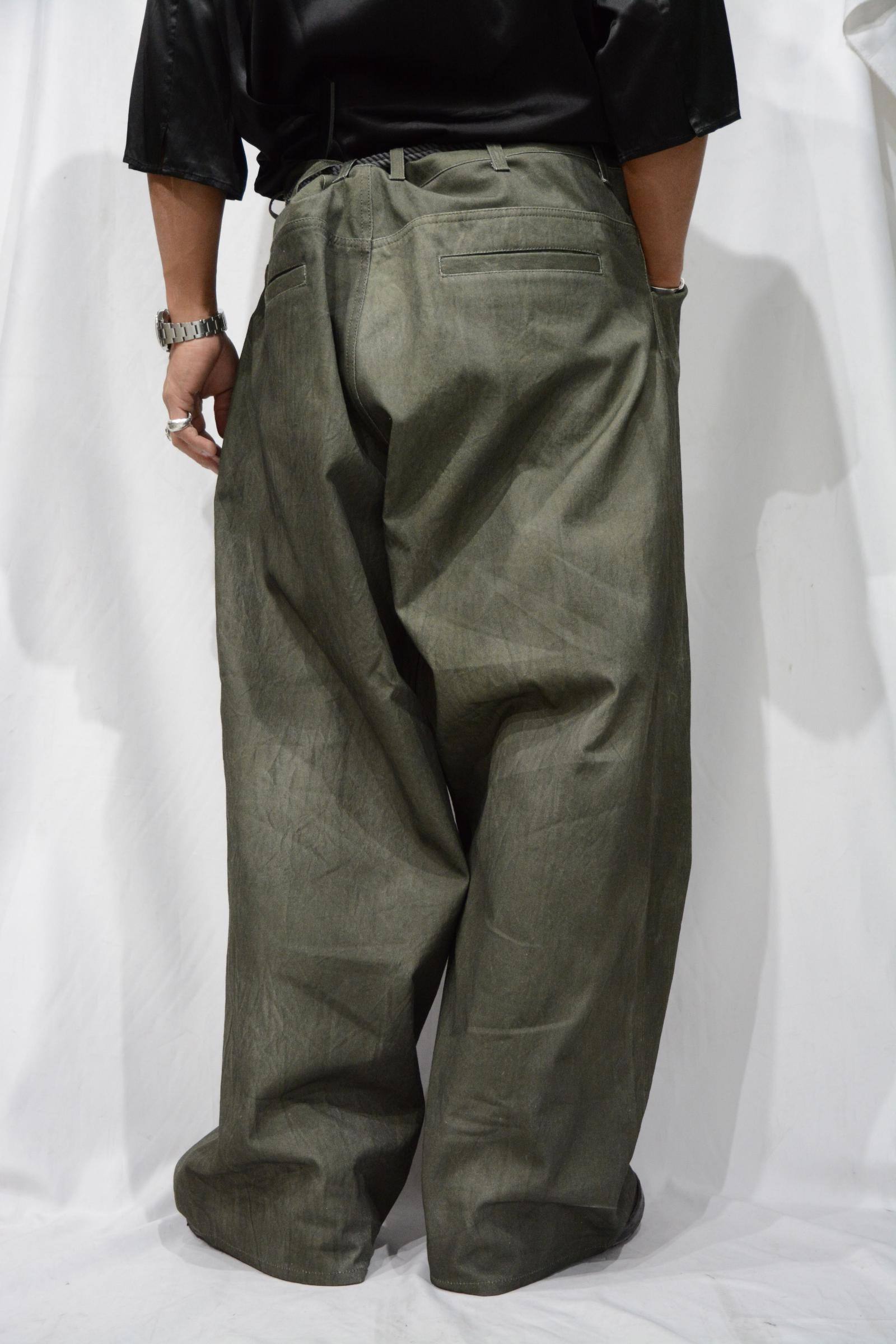 ISAMU KATAYAMA BACKLASH - 顔料染め ワイドパンツ | chord online store