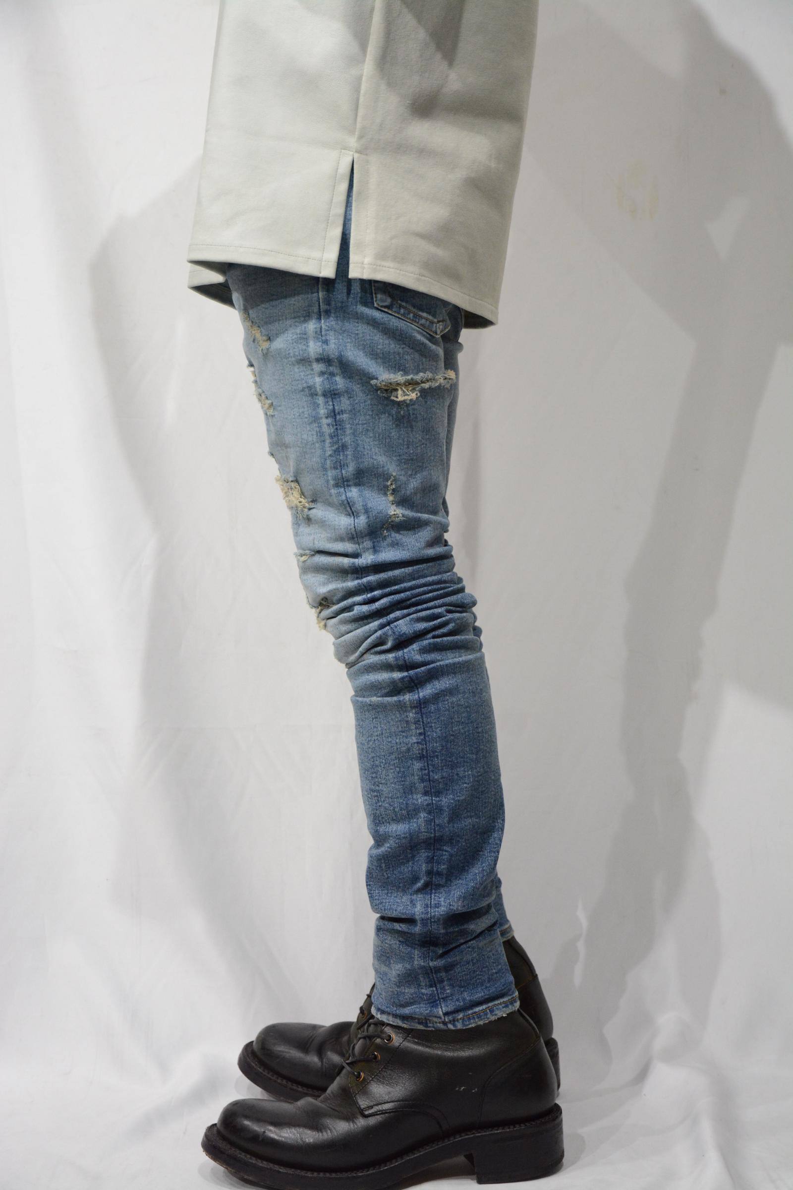 BACKLASH ストレッチデニム13.5oz＋カーフスエード ブーツカット BACKLASH ストレッチデニム13.5oz＋カーフスエード ブーツカット