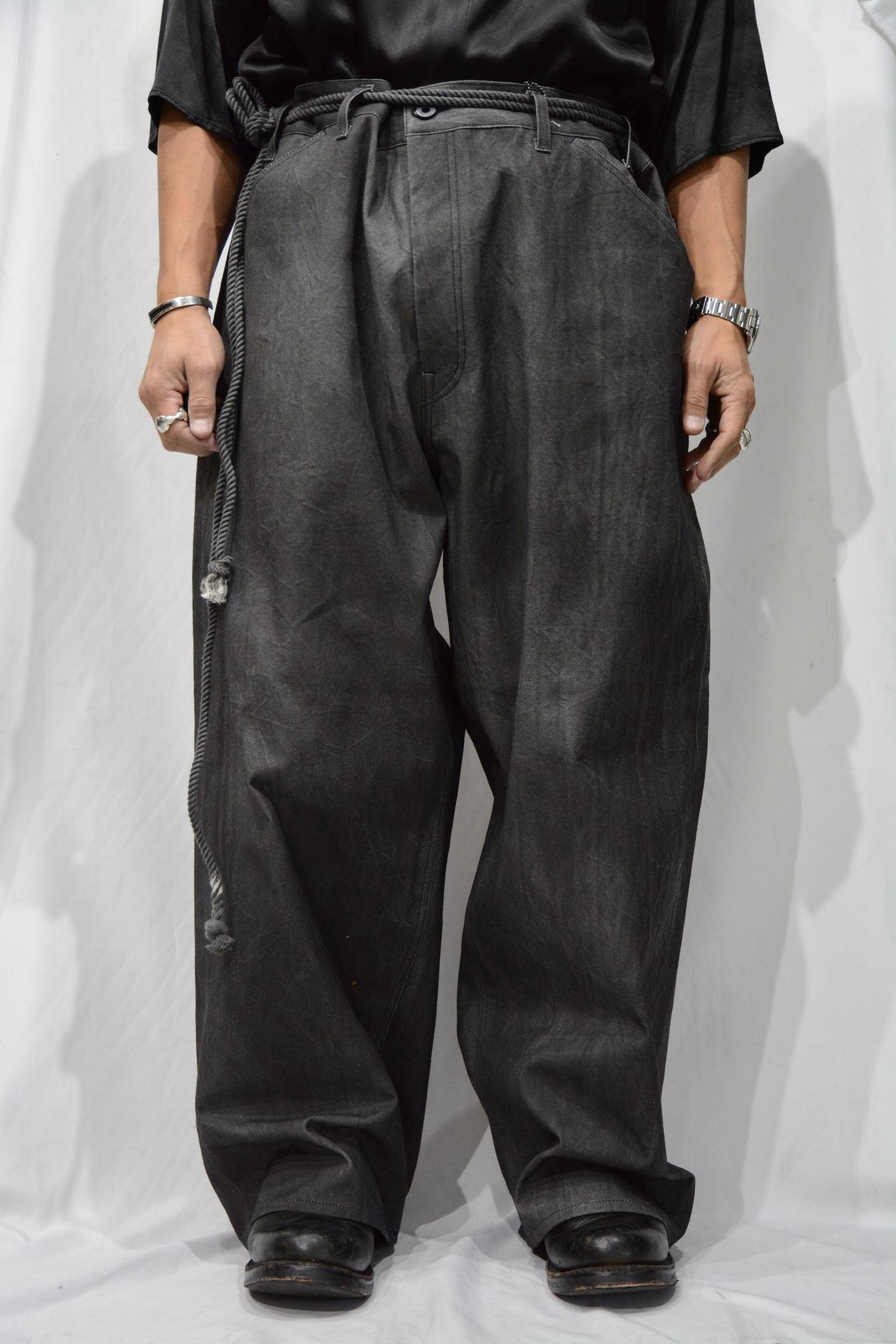 ISAMU KATAYAMA BACKLASH - 顔料染め ワイドパンツ | chord online store