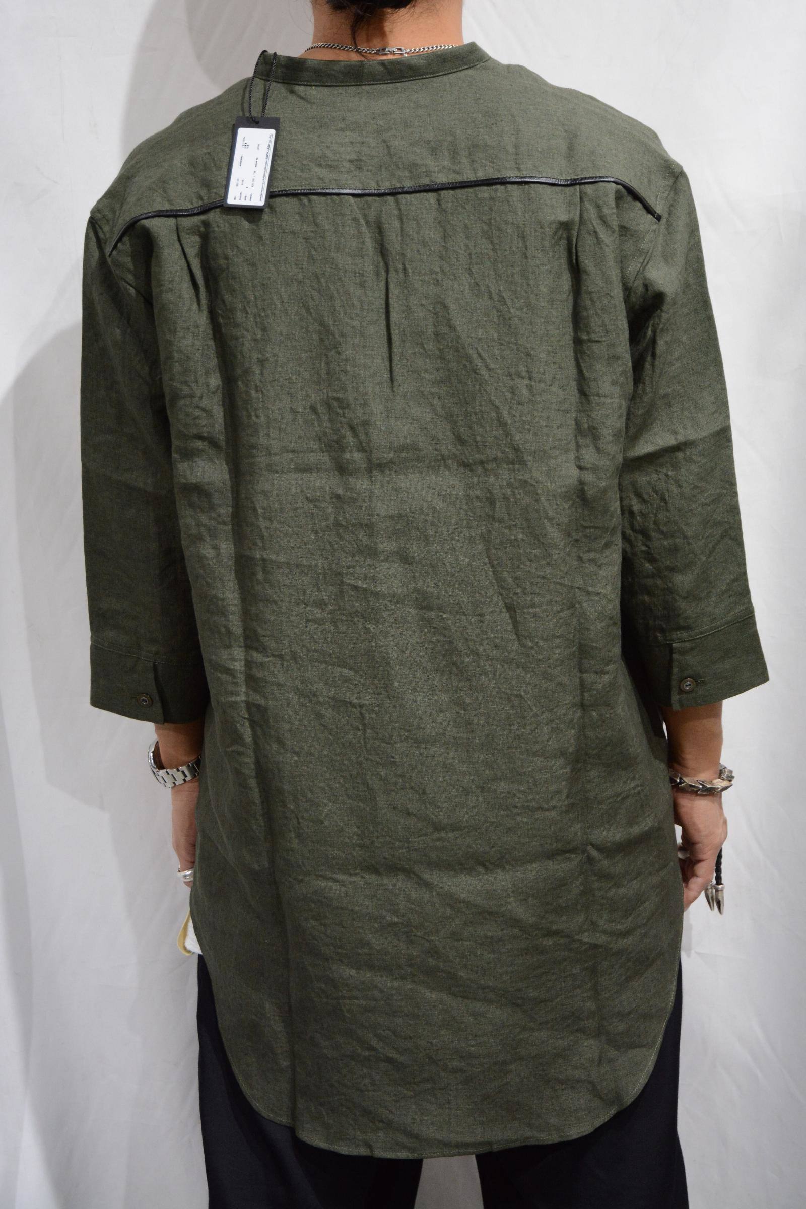 Backlashバックラッシュブラックサファイアクールスキッパーシャツ ISAMU KATAYAMA BACKLASH - Cotton Rayon Sapphire Cool Skipper