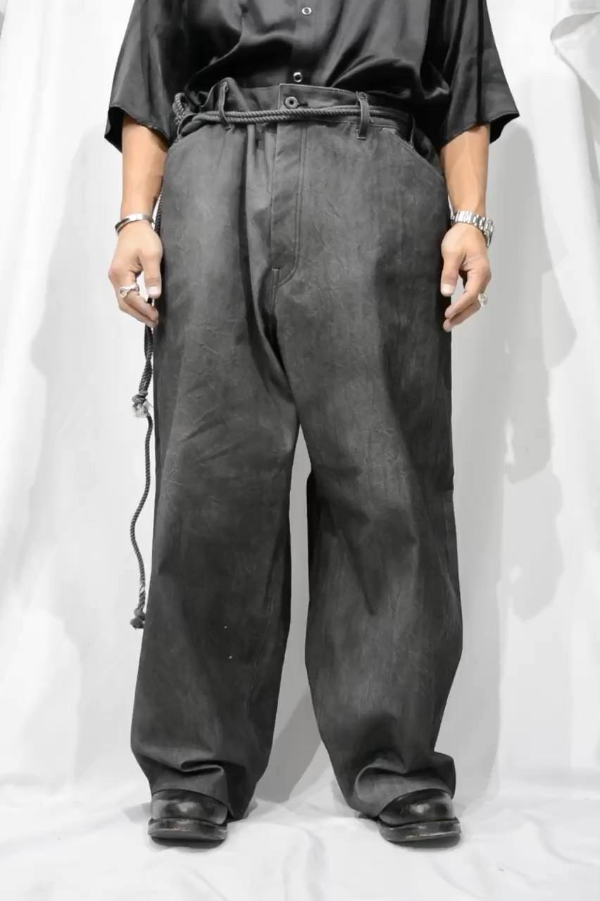 ISAMU KATAYAMA BACKLASH - 顔料染め ワイドパンツ | chord online store